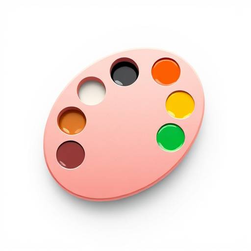Icono de paleta de pintor para arte
